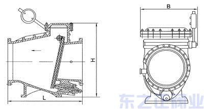 微阻缓闭式止回阀结构图
