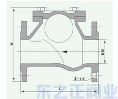 球形止回阀结构图