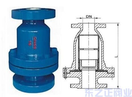 节能梭式止回阀结构图