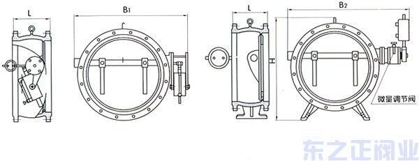 蝶式缓冲止回阀结构图