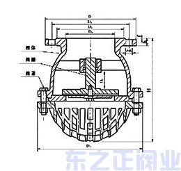 升降式底阀结构图