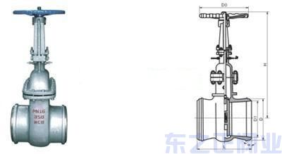 水封闸阀结构图