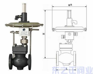 自力式微压调节阀结构图