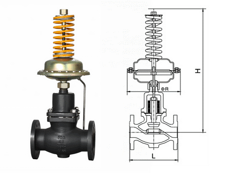 自力式阀前压力调节阀结构图