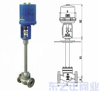 电动低温调节阀结构图