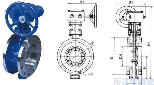 三偏心硬密封蝶阀结构图