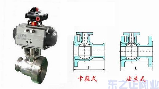 气动放料球阀结构图